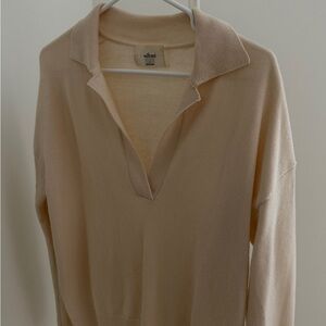 Wilfred Cream V-Neck Sweater